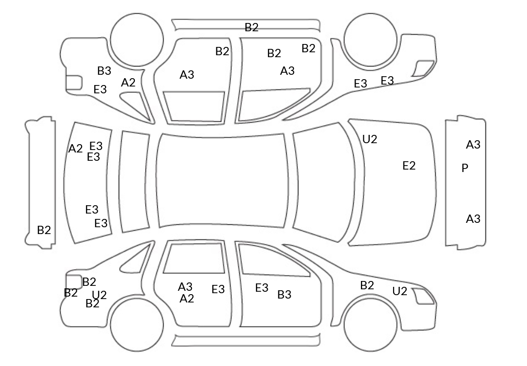 Bilal Motors vehicle inspection body diagram